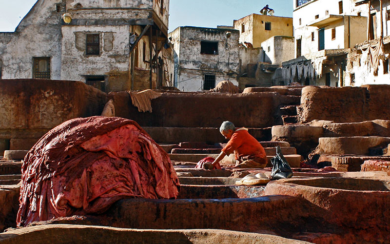 Fes el-Bali, Tanneries