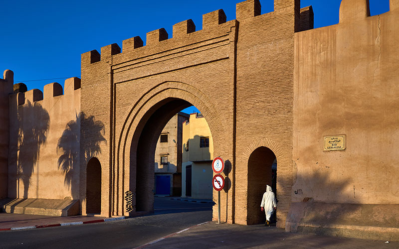 Bab Leblaliaa, Gate to the Kasbah of Taroudant, Morocco.