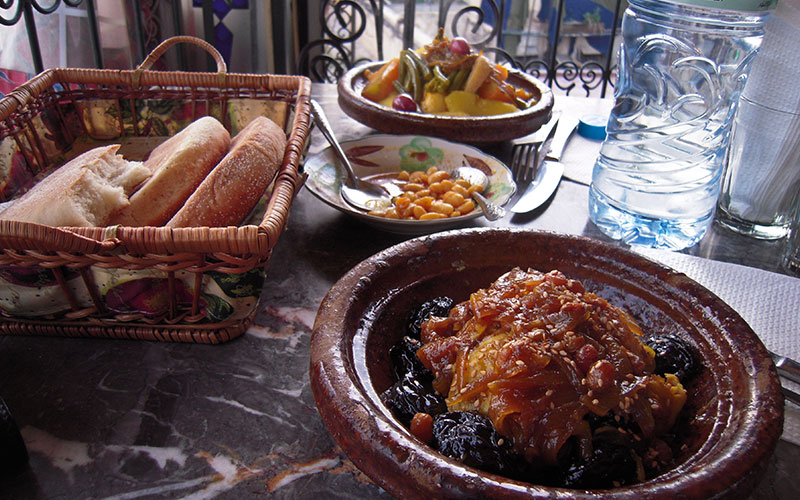 Moroccan food and drink - tajine