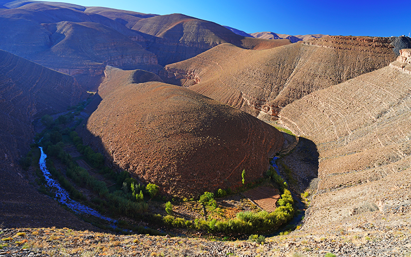 Dadès Gorges bend near Tidrite, Morocco