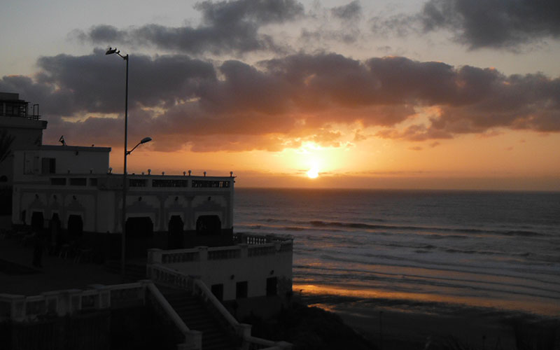 Sidi Ifni, La playa, Puesta de sol