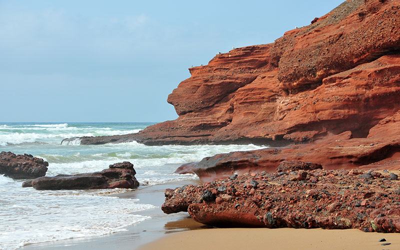 Legzira beach's cliffs