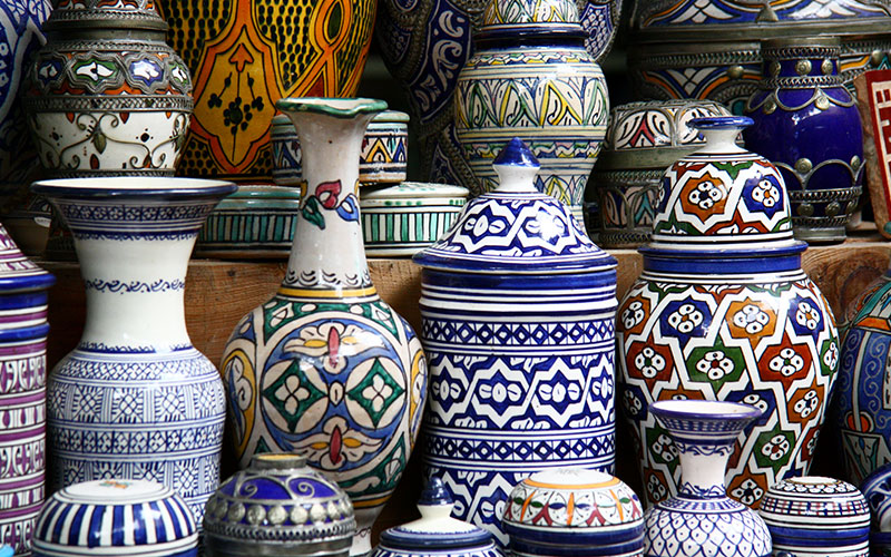 pottery and souvenirs in Safi's markets