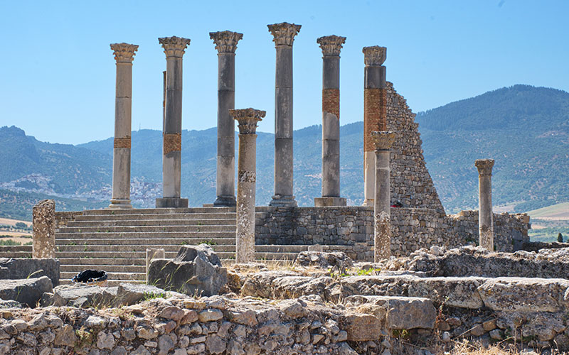 Roman ruins in Volubilis, Morocco
