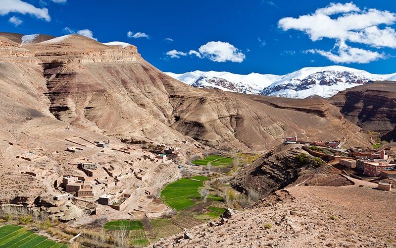 Maroc: landscape of Dades Valley
