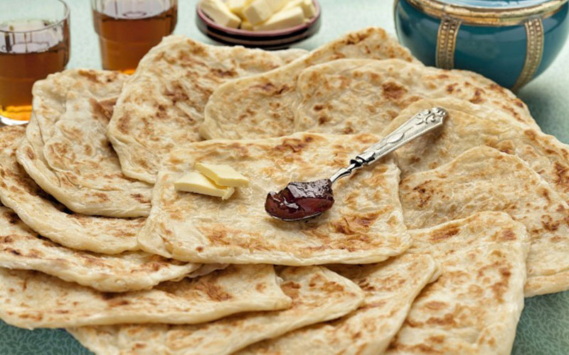 Traditional Moroccan pancakes for breakfast breakfast 