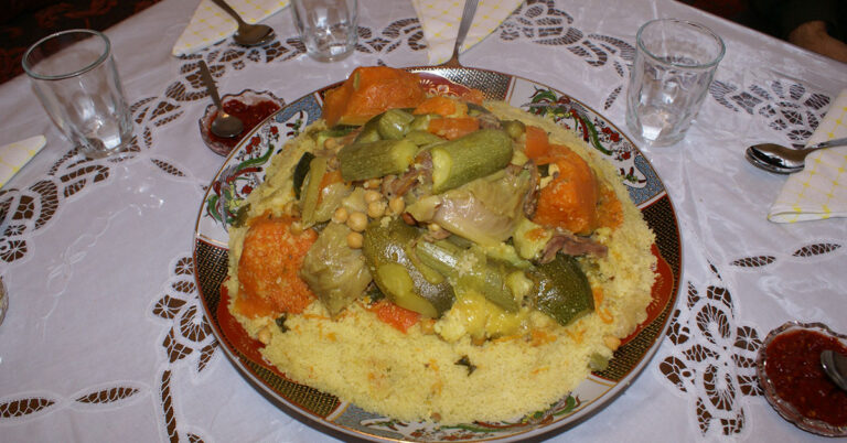 Moroccan Couscous with Seven Vegetables Recipe