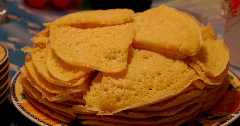 Moroccan Beghrir or Baghrir Recipe: Semolina Pancakes